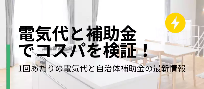 電気代と補助金でコスパを検証！