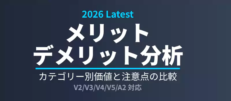 収納アクセサリー導入のメリット・デメリット比較表のバナー。