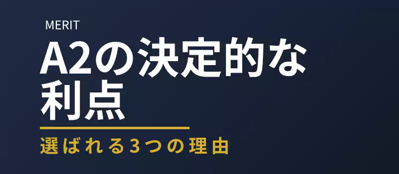 WALL A2のメリット解説バナー